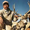 Mule deer, Jeff Hill guide and outfitter is on the left